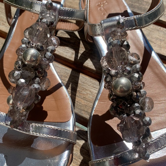 Boden Embellished silver sandals - Picture 8 of 10